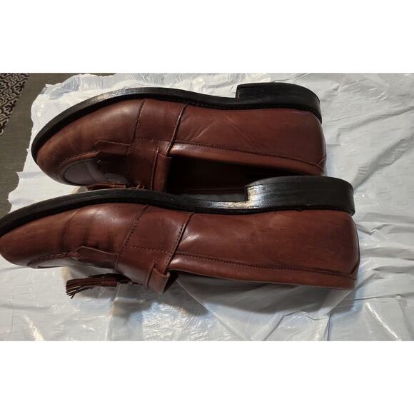Allen Edmonds Loafers Newport Men’s Brown Leather Tassel Shoes Size 10 D USA main image 8